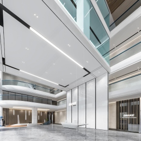 现代公司大堂3D模型下载